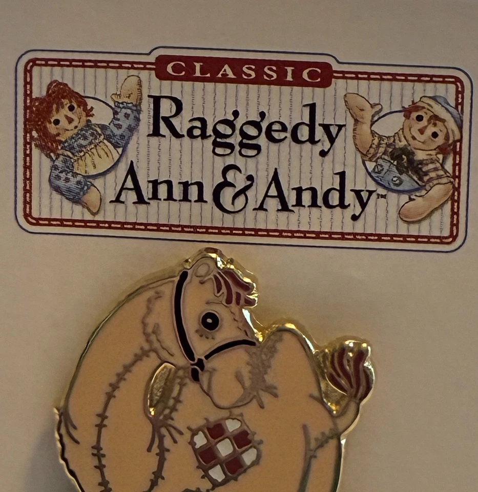 Vintage Raggedy Ann & Andy “Camel with the Wrinkled Knees” Enamel Pin - Classic - Image 2 of 3