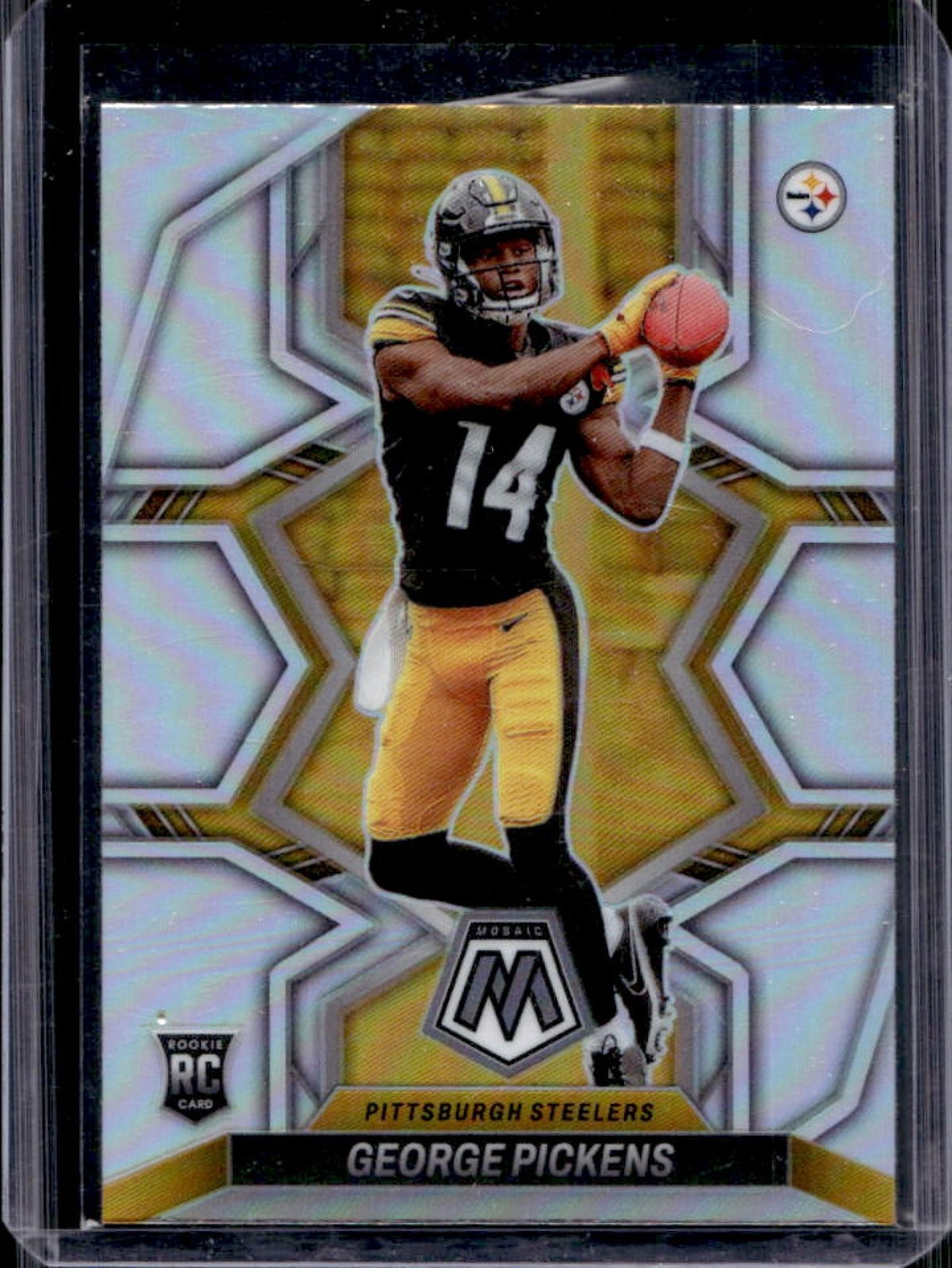 2022 Panini Mosaic George Pickens RC Silver Rookie #318 Steelers