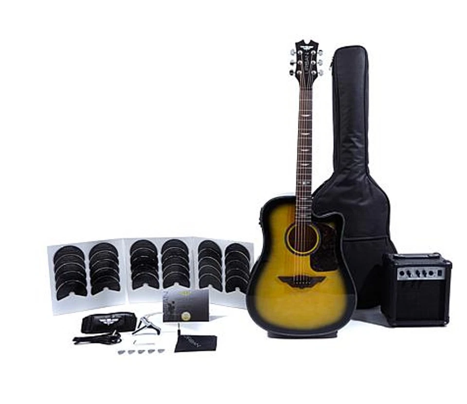 Keith Urban Player Acoustic Electric Guitar Ripcord 40-pc Brazilian Burst Right - Image 2 of 4