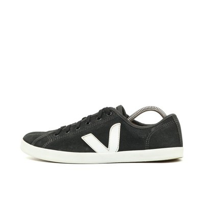 Veja Herren campo Sneaker Schwarz Wildleder Low Nachhaltig, Atmungsaktiv EU 42