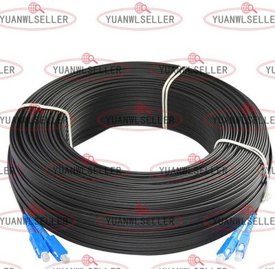 100M Outdoor SC SM Duplex FTTH Drop Patch Cord SC G657 Fiber Optic Cable Jumper