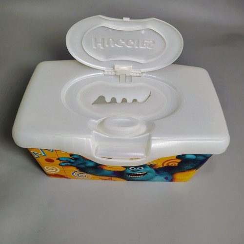 RARE Huggies Baby Diaper Wipes Container Tub Disney Monsters Inc Sulley READ HTF - Picture 3 of 12