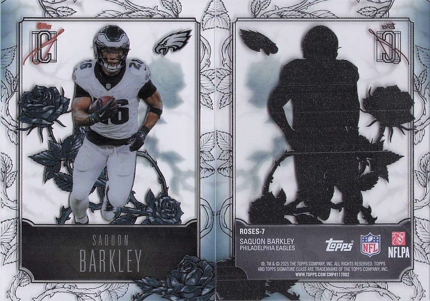 2025 Topps Signature Class Saquon Barkley Roses Insert #ROSES-7 Eagles