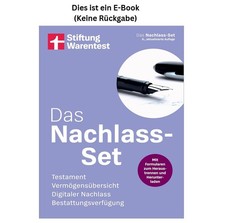 Stiftung Warentest (Editor) Das Nachlass-Set ...