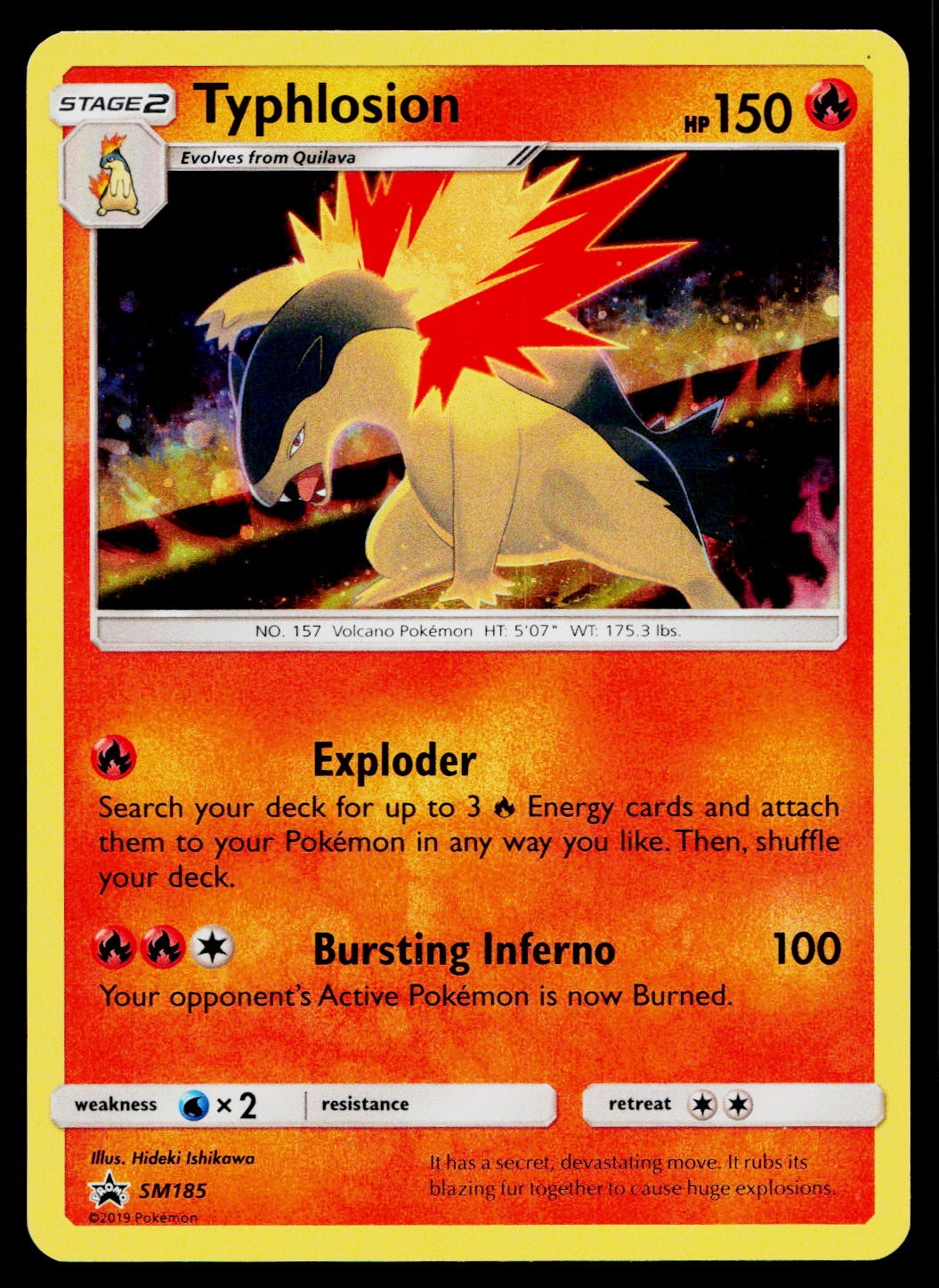 Typhlosion - SM185 Holo Promo Sun & Moon Promo Pokemon