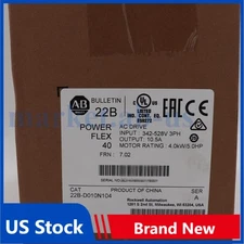 22B-D010N104 Allen Bradley SER A Powerflex 40 AC Drive 5HP SEALED