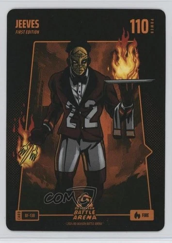 2024 Bo Jackson Battle Arena TCG Alpha Edition Battlefoil Fire Jeeves #BF-138