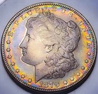 1879 S REV 78 MORGAN SILVER ONE DOLLAR. Key Date. Lot#56