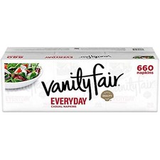 Vanity Fair Everyday Napkins, 660 Count, White Paper Napkins 4 Pack 660 Count 