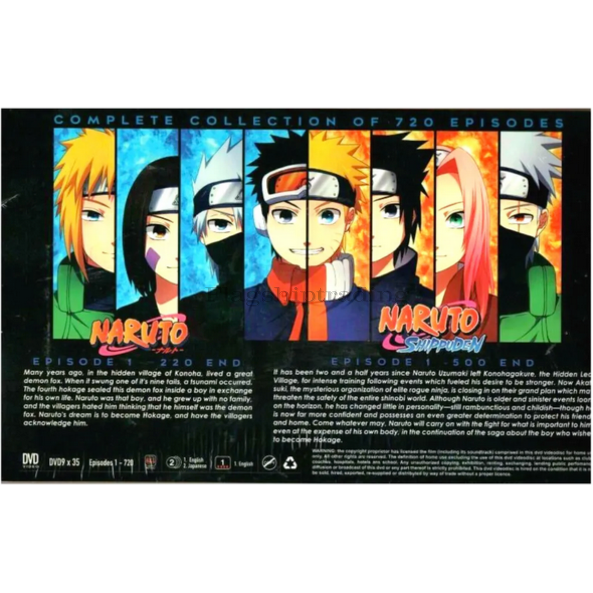 Naruto Shippuden Complete Series 720 Episodes Anime DVD