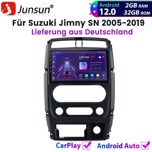 9" Autoradio Carplay Android Für Suzuki Jimny SN 2005-2019 GPS NAVI WIFI DAB+ - Bild 1 von 12