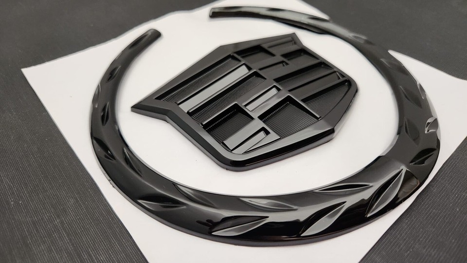 Ats Rear Emblem Cadillac Escalade, ATS, CTS, DTS, SRX, STS Rear Trunk Emblem - Black ...