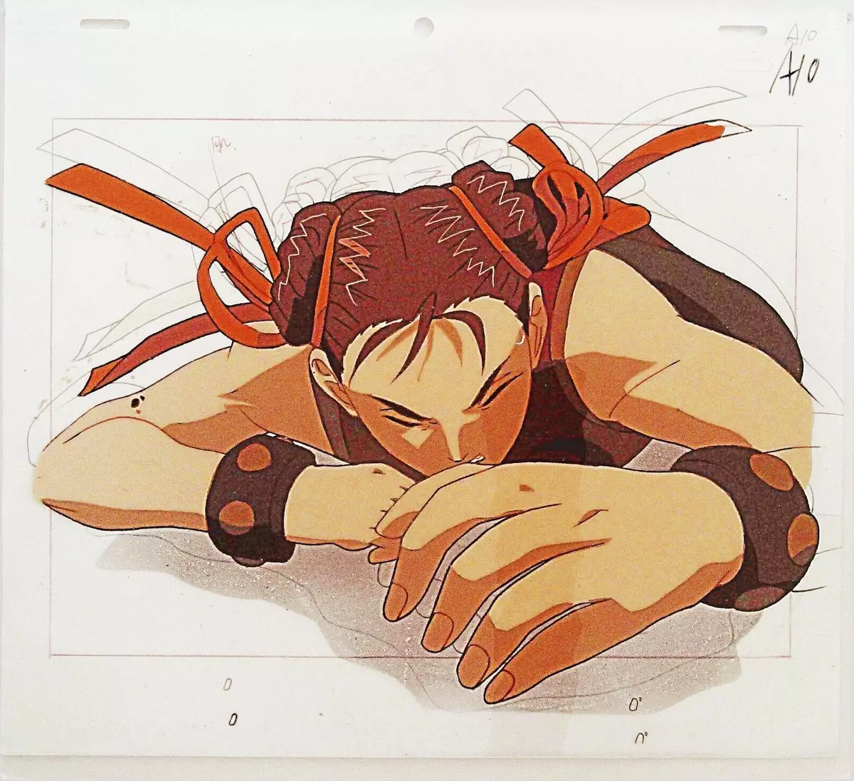 STREET FIGHTER ALPHA ZERO RYU ANIME PRODUCTION CEL