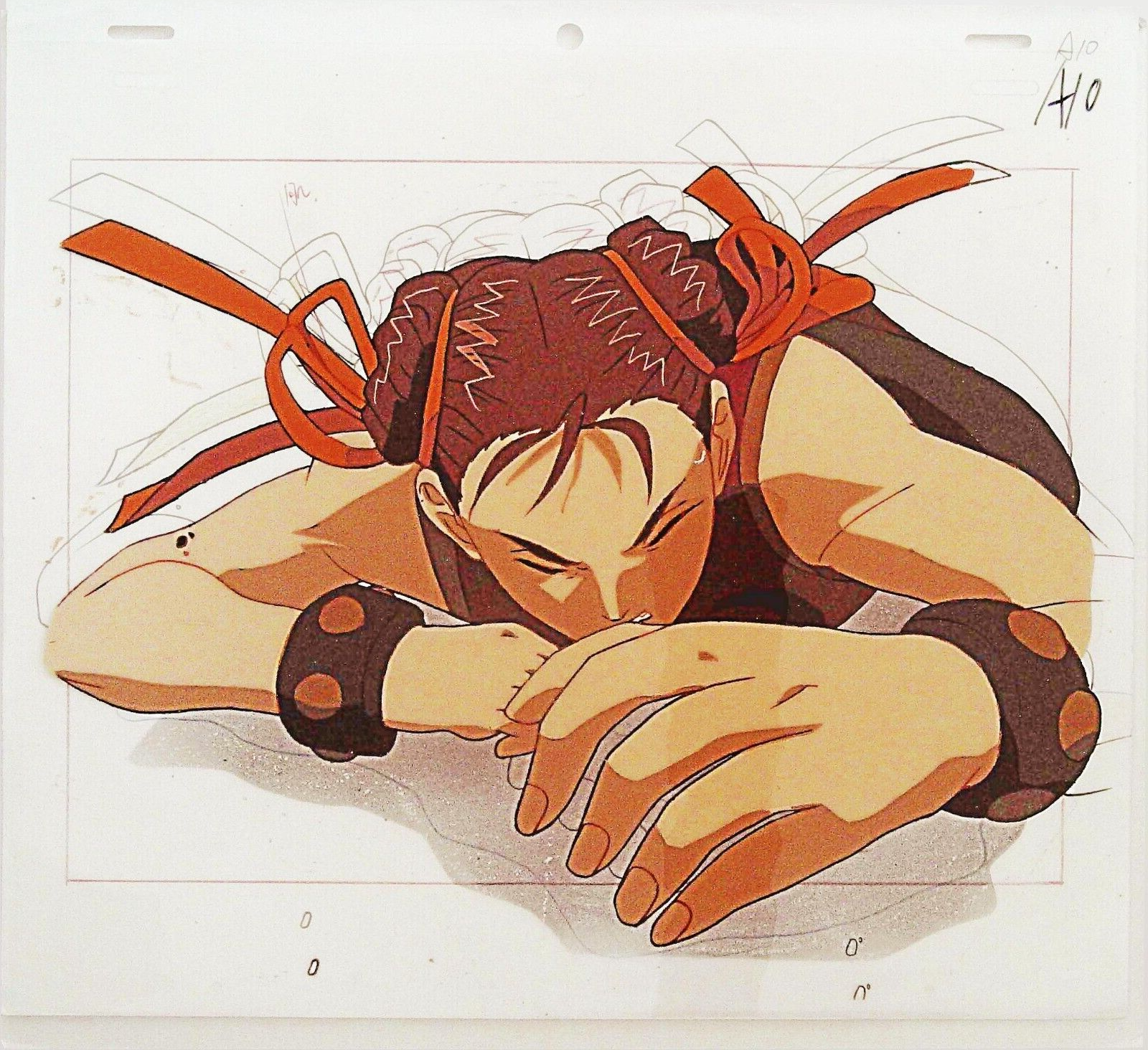 STREET FIGHTER ALPHA ZERO KEN ANIME PRODUCTION CEL 4