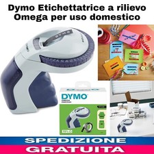 Etichettatrice a Rilievo Dymo Omega per Uso Domestico con Nastro Largo 9mm