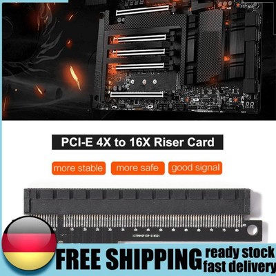 PCI-E 4X to 16X Adapter Card PCI-Express 4X Male to Female Riser Card Converter