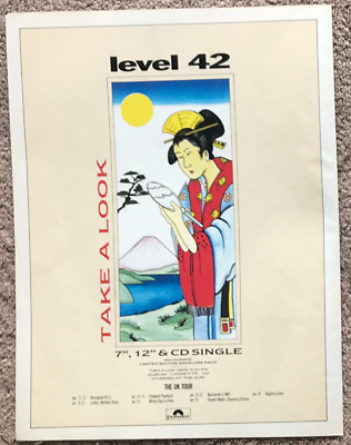 LEVEL 42 - TAKE A LOOK / TOUR DATES 1988 full page UK magazine ad
