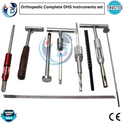 Orthopedic Complete DHS Instrument Set   Dynamic Hip Screw Surgical Kit CE