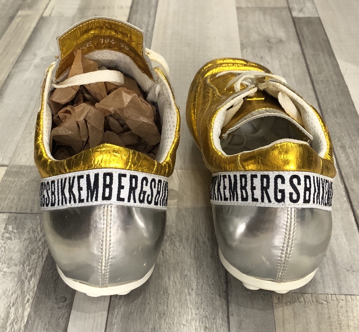 Dirk Bikkembergs Gold Sneakers Size:IT39 | eBay