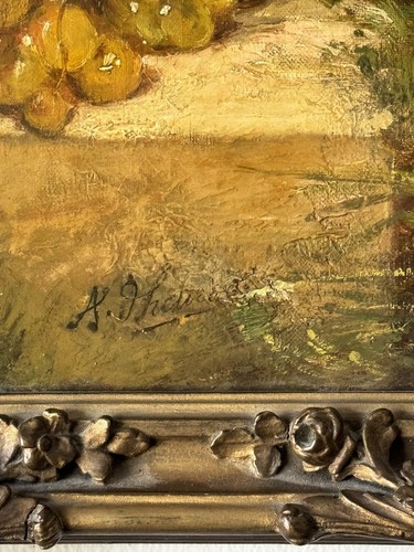FINE ANTIQUE 19TH CENTURY STILL LIFE IMPRESSIONIST OIL PAINTING OLD REALISM 1880 - 第 14/17 張圖片