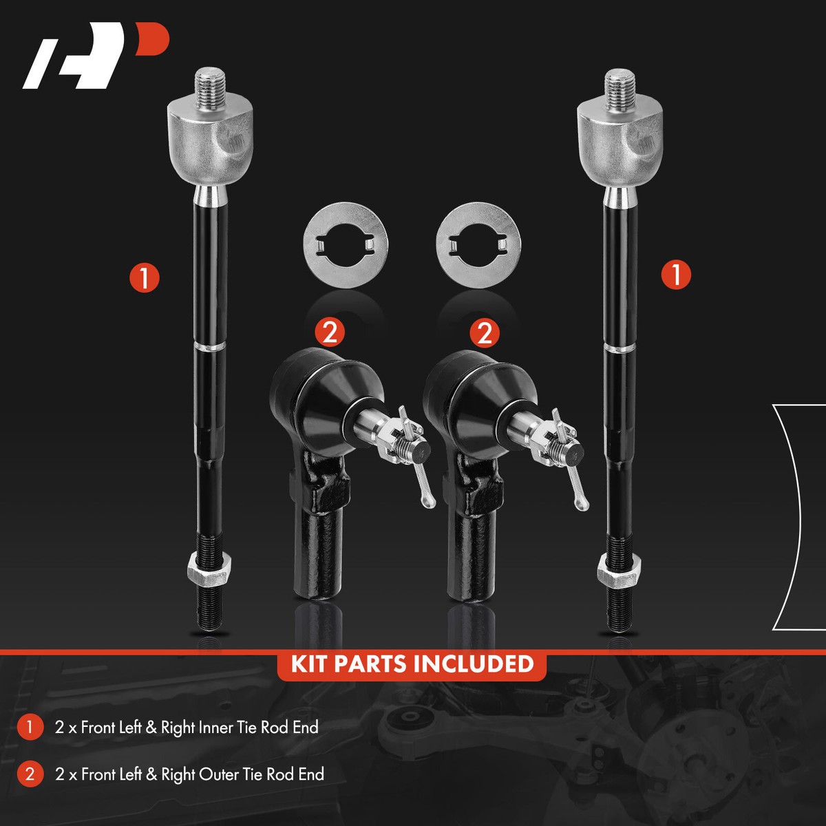 ボルトン・ワンダラーズTie 2001年購入 Polaris RZR XP 1000 Z-Bend Tie Rod Kit
