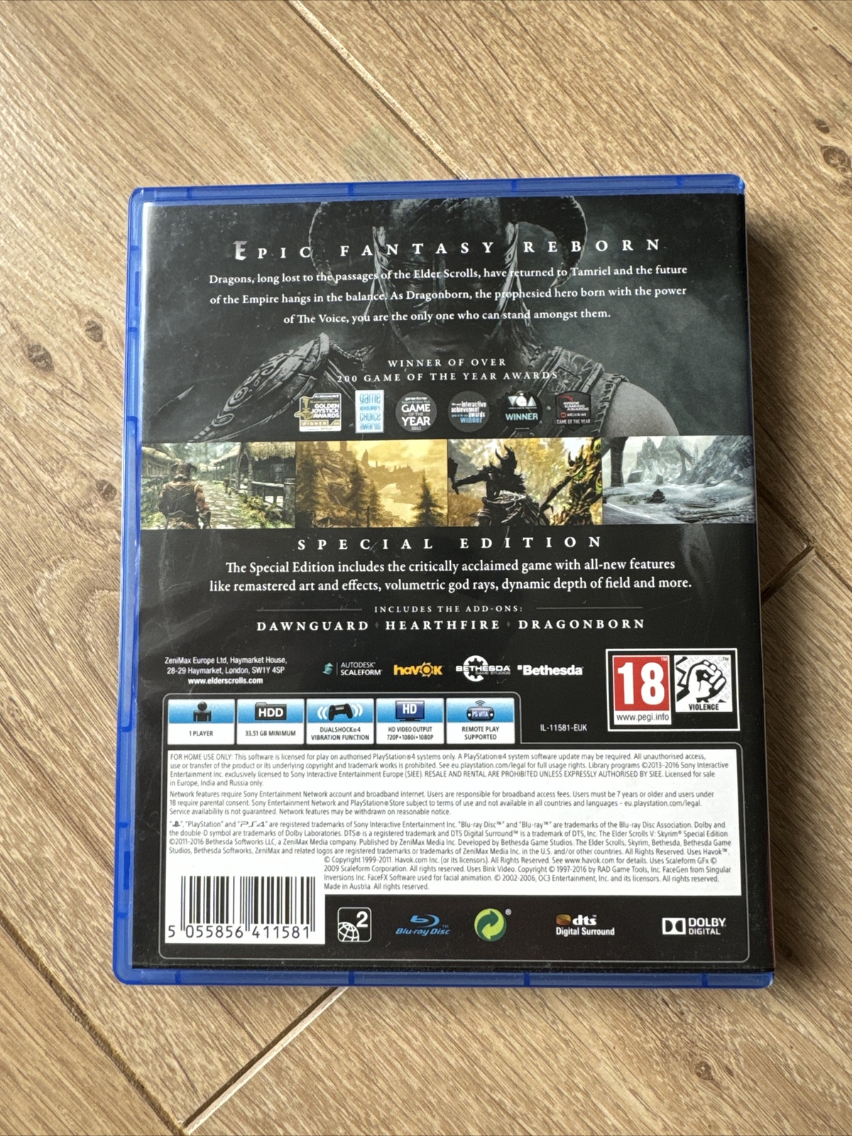 The Elder Scrolls V: Skyrim -- Special Edition (Sony PlayStation 4 ...