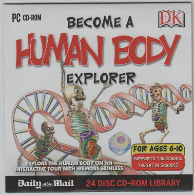 BECOME A HUMAN BODY EXPLORER - DK PROMO CD-ROM (2007) FOR AGE 6 TO 10