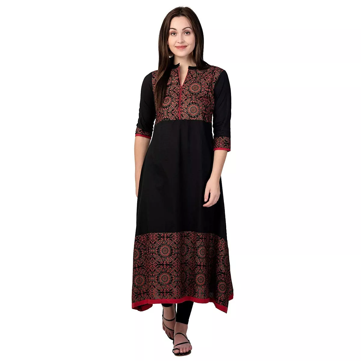 Long kurti with full sleeves top