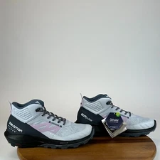New Womens Salomon Outpulse GTX Mid Outdoor Gray Ankle Hiking Boots Size 9.5 M