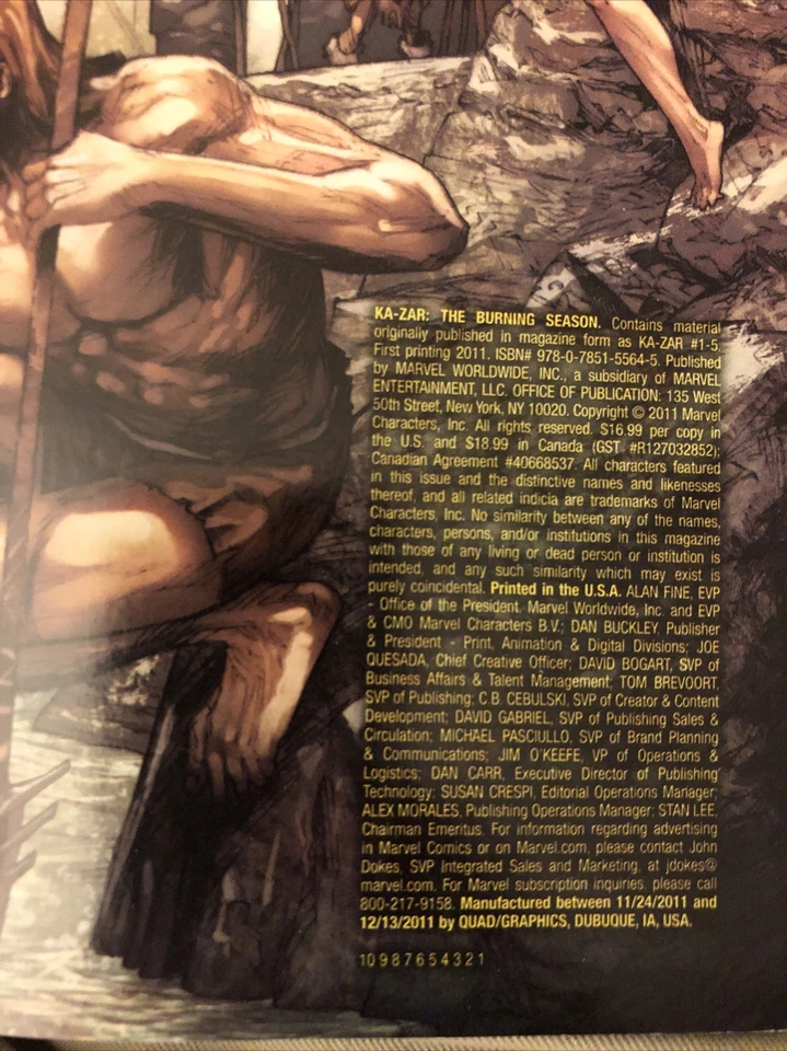 Novela gráfica Ka-Zar Burning Season Shanna, Zabu Charlie Moon Torran, Death Koor Foto 4 de 4