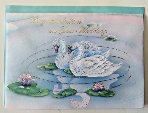 Pop-Up Wedding Greeting Card with Envelope - Congratulations on you Wedding