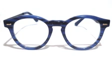 CALVIN KLEIN CK21518 438 BLUE ROUND UNISEX FULL RIM EYEGLASSES 51-21-150
