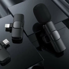 Wireless Lavalier Mic - For Vlogging, Live Streaming & Phone Recording