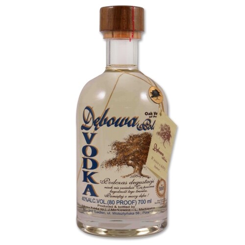 Vodka DEBOWA De Chene 40% Vol. – Polnischer Eichenfass-Vodka, 700 Ml Flasche