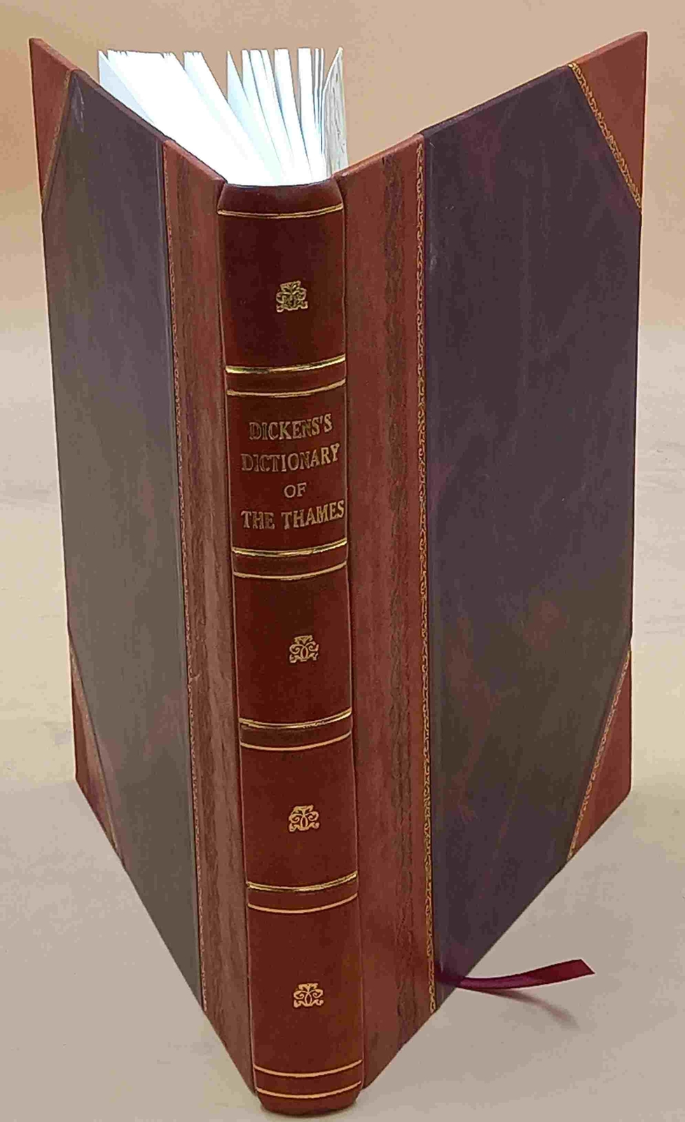 Unconventional Leather-Bound Dictionary Of The Thames From Oxford To The None