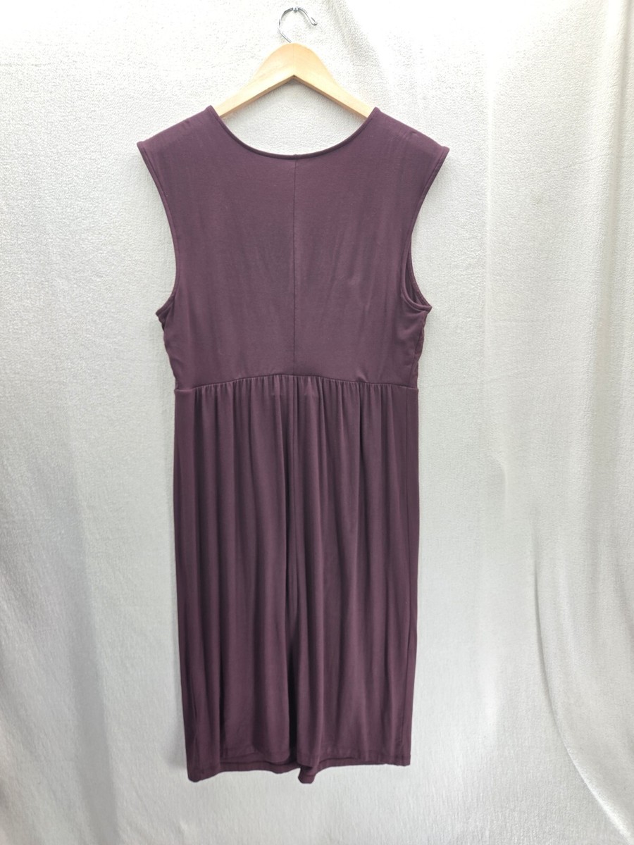 old navy burgundy dress Fit & Flare Puff-Sleeve Midi Dress