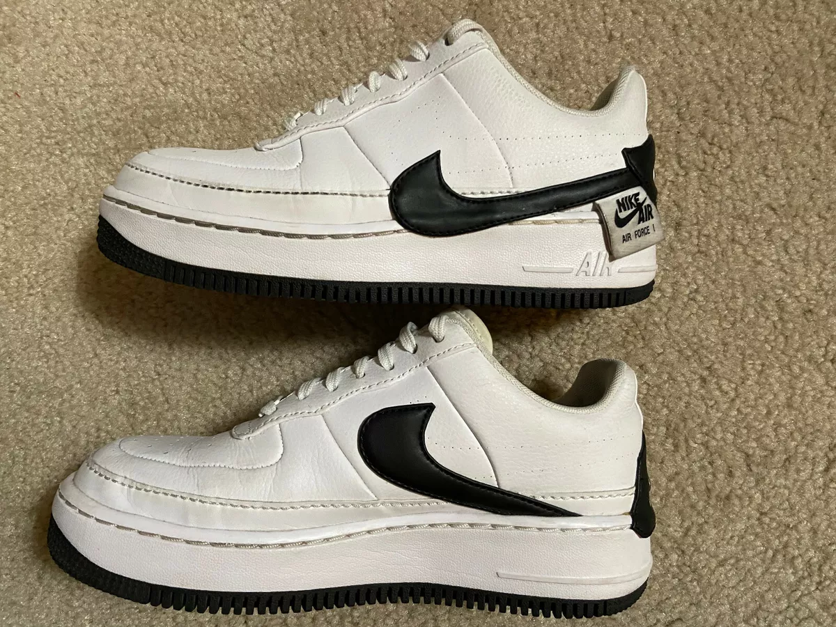 NIKE Women's White/Black Air Force 1 Jester XX Sneakers US 7.5