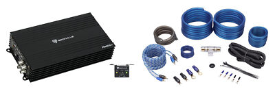 Rockville RD600.1 600w RMS @ 1 Ohm (2400w Peak) Mono Amplifier+Car Amp Wire Kit