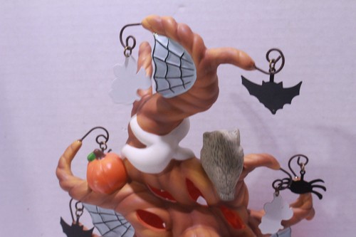 PartyLite Haunted Tealight Tree Candle Holder Halloween Spiders Ghost Bats P9065 - Picture 8 of 11