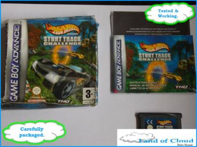 Hot Wheels Stunt Track Challenge Gameboy Advance PAL UK FAST SAFE POST  UK