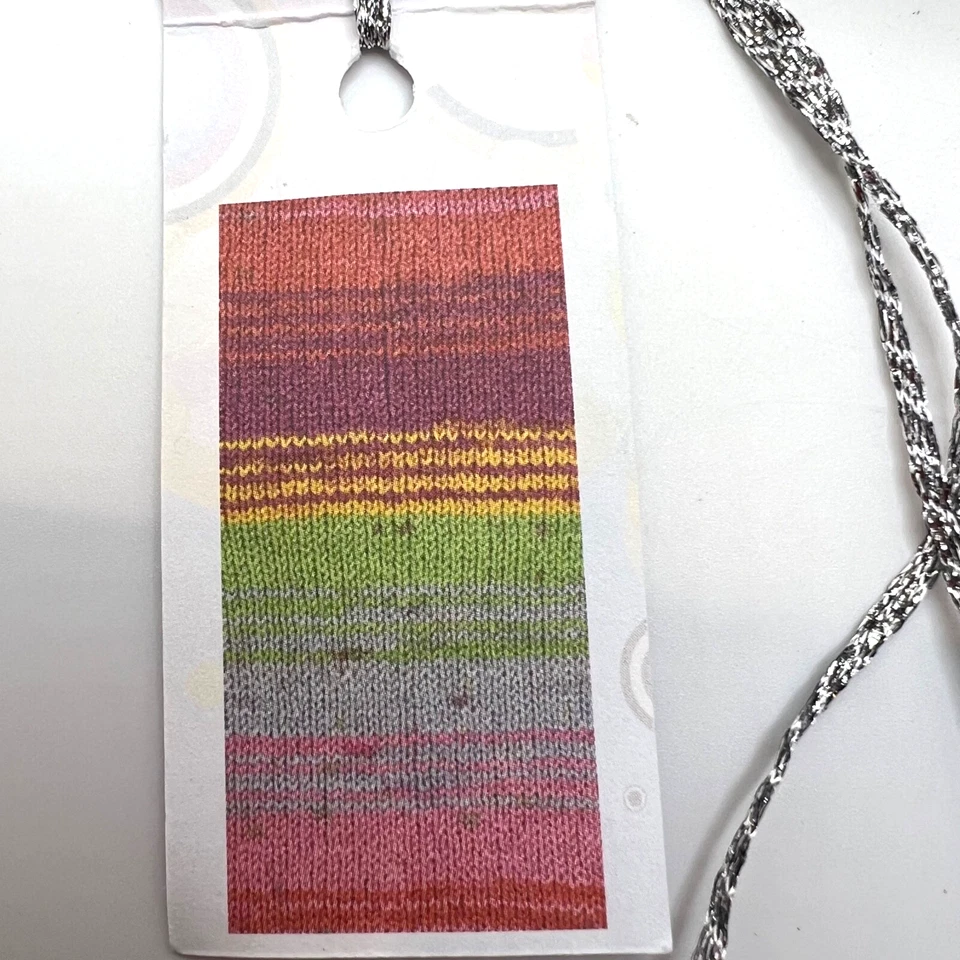 HILO DE CALCETÍN BAMBÚ POP #508 rosa/verde/púrpura - 492 yardas 100 g - bambú/algodón/PBT Foto 2 de 4