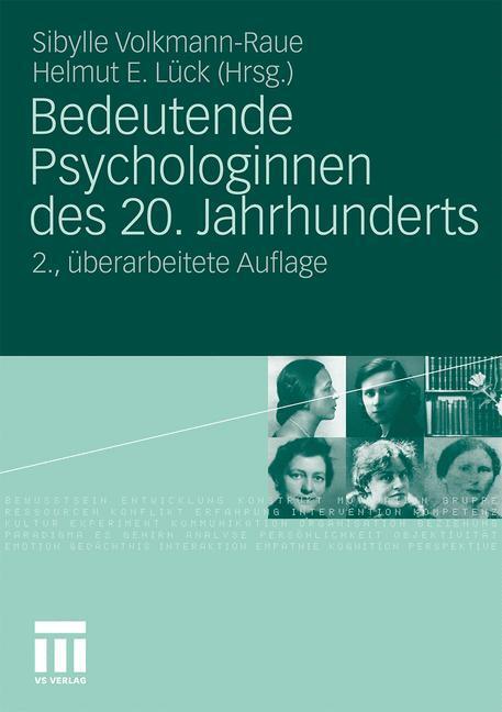 Bedeutende Psychologinnen Des 20. Jahrhunderts | Buch | 9783531178158