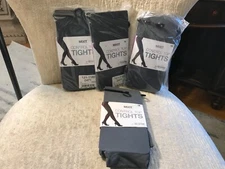 J C PENNEY MIX IT CONTROL TOP TIGHTS 1X GRAY LOT OF 4 NEW
