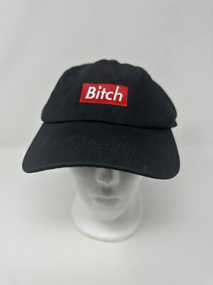 Bitch Hat Married to the Mob Party Gag Gift Cap Boat Girl Black