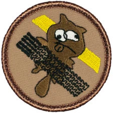 Roadkill Patrol Patch - 2" Round Embroidered Patch (049)