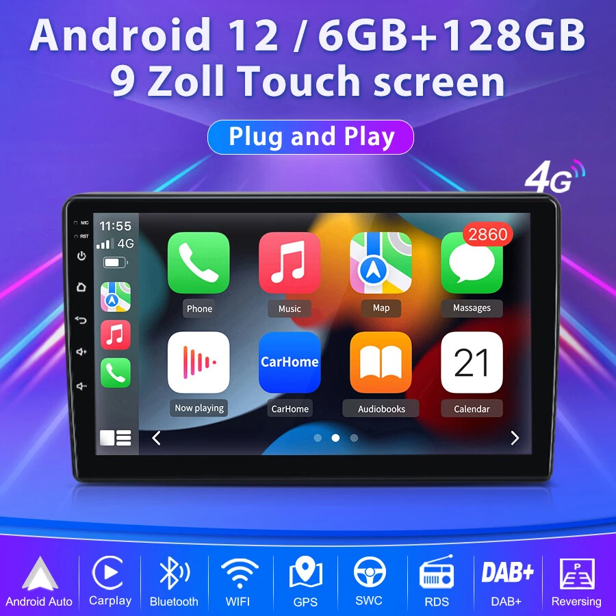 6+128GB 8 Kern Für Opel Zafira B Astra H Android Carplay Autoradio GPS NAVI DAB+ - Bild 2 von 4