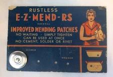 VTG. Restless E-Z- Mend-RS Improved Mending Patches Repair Kitchen cooking potB1