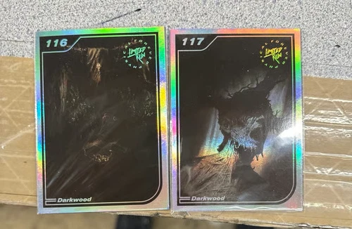 Limited run games series 2 116 117 silver dark wood card 2 pack