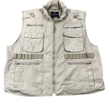 Rothco Utility Vest 2XL Zip Hooded Ranger Safari Fishing Tactical Shooting