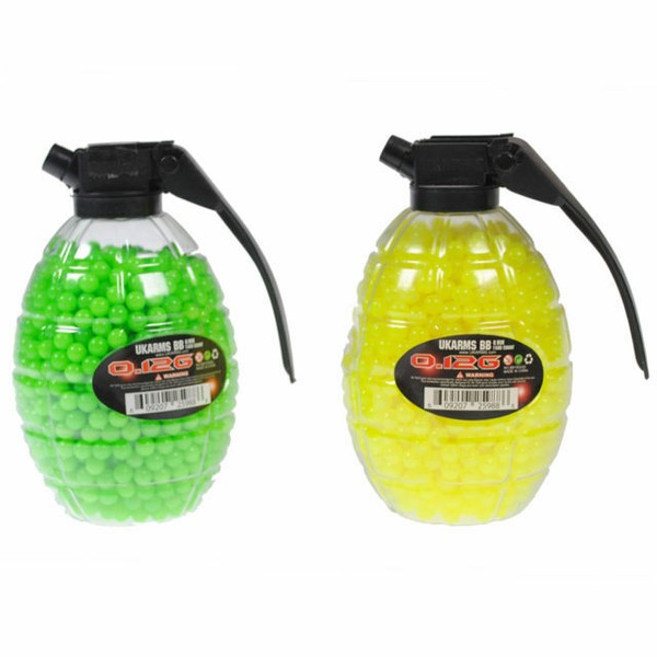 (2x) 500 Airsoft BB Grenade Bottle 6mm .12g BBS Sniper Pistol Gun Rifle
